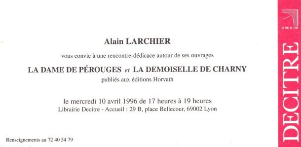 Invitation à la présentation de 2 ouvrages